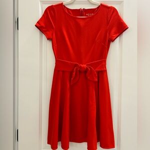 Kate Spade Tie Waist Ponte Mini Dress